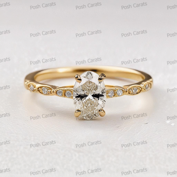 Moissanite Engagement Ring - Ethical Luxury Cut