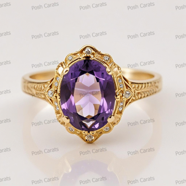 Amethyst Rings - Elegant February Birthstone Jewelry | Posh Carats
