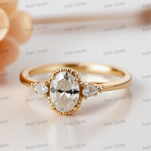 Moissanite Engagement Ring - Ethical Luxury Cut