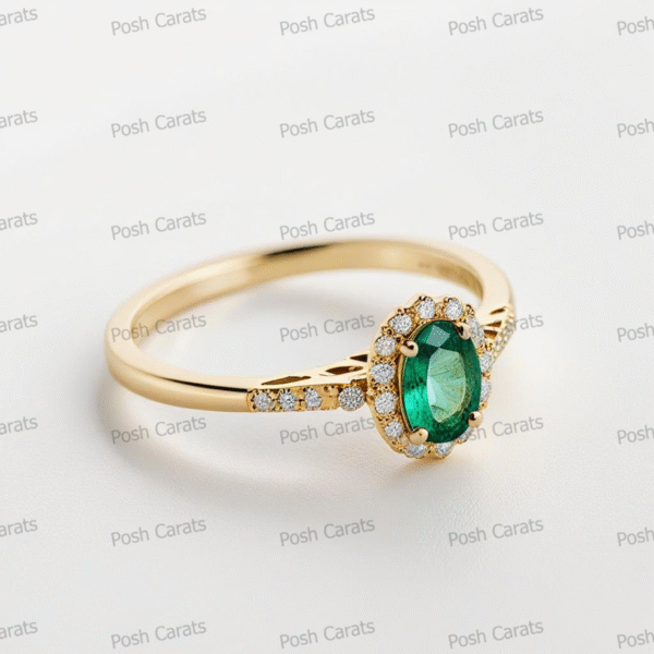 Emerald Ring - Elegant May Gemstone Jewelry by Posh Carats