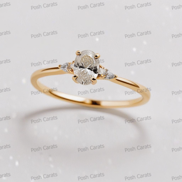 Moissanite Engagement Ring - Ethical Luxury Cut