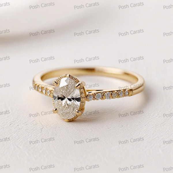 Moissanite Engagement Ring - Ethical Luxury Cut