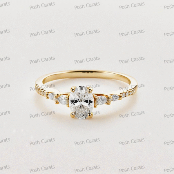 Moissanite Engagement Ring - Ethical Luxury Cut