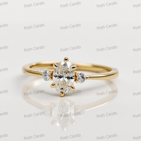 Moissanite Engagement Ring - Ethical Luxury Cut