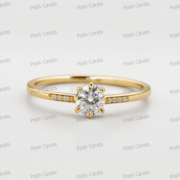 Moissanite Engagement Ring - Ethical Luxury Cut