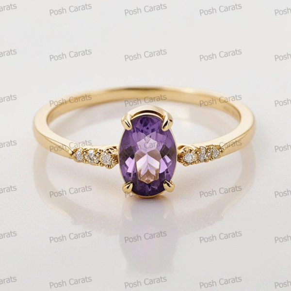 Amethyst Rings - Elegant February Birthstone Jewelry | Posh Carats