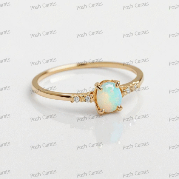 Ethiopian Opal Ring – Handmade Gemstone Jewelry by Posh Carats