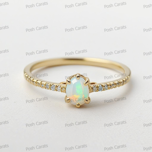 Ethiopian Opal Ring – Handmade Gemstone Jewelry by Posh Carats