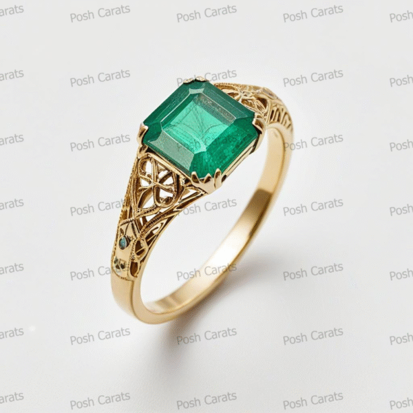 Emerald Ring - Elegant May Gemstone Jewelry by Posh Carats