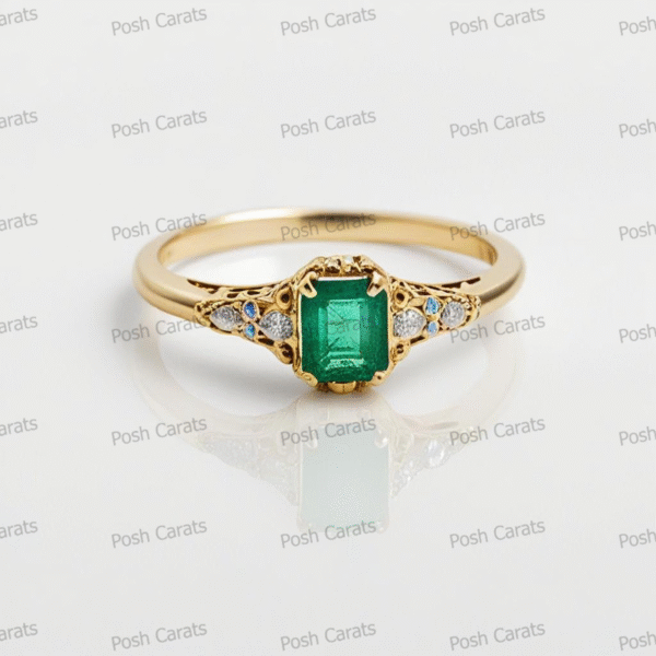 Emerald Ring - Elegant May Gemstone Jewelry by Posh Carats