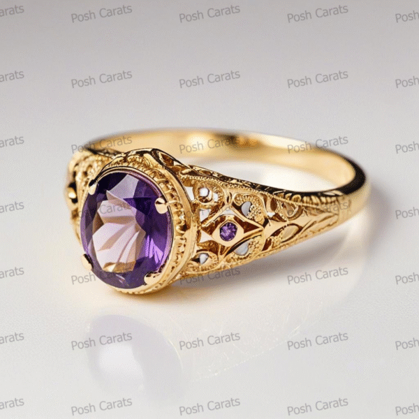 Amethyst Rings - Elegant February Birthstone Jewelry | Posh Carats