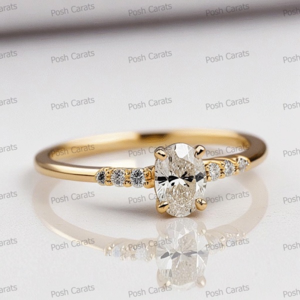 Moissanite Engagement Ring - Ethical Luxury Cut