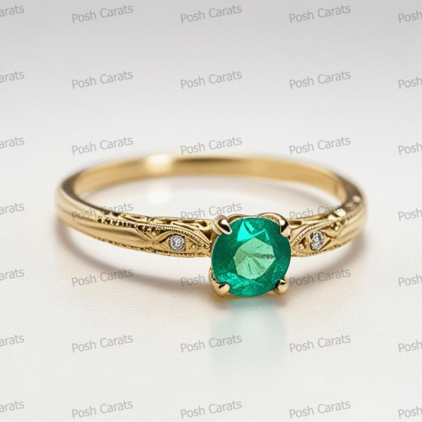 Emerald Ring - Elegant May Gemstone Jewelry by Posh Carats
