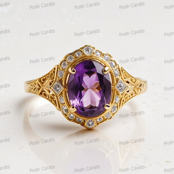 Amethyst Rings - Elegant February Birthstone Jewelry | Posh Carats