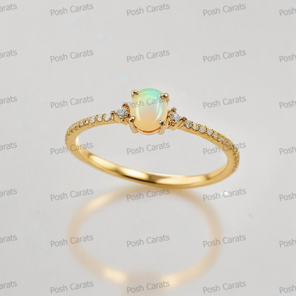 Ethiopian Opal Ring – Handmade Gemstone Jewelry by Posh Carats