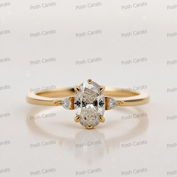 Moissanite Engagement Ring - Ethical Luxury Cut