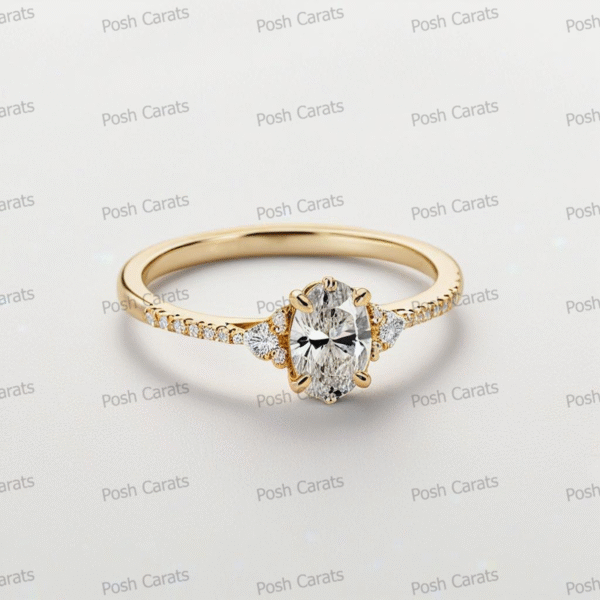 Moissanite Engagement Ring - Ethical Luxury Cut