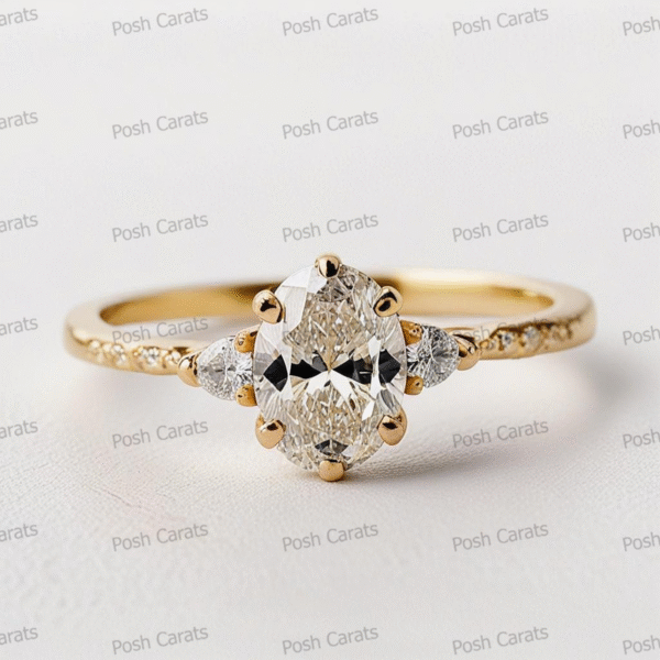 Moissanite Engagement Ring - Ethical Luxury Cut