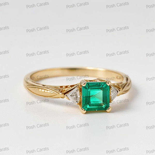 Emerald Ring - Elegant May Gemstone Jewelry by Posh Carats