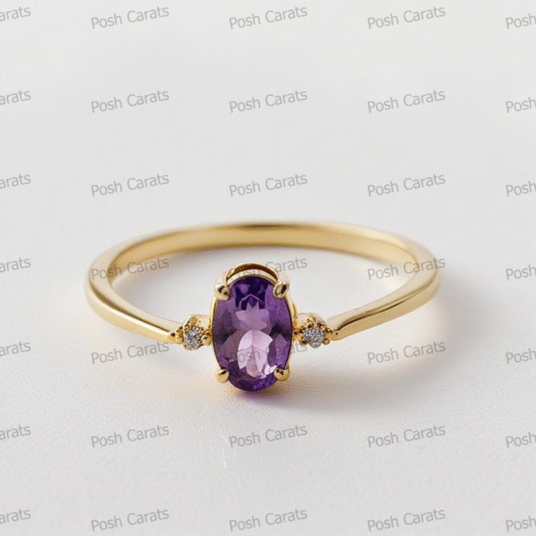 Amethyst Rings - Elegant February Birthstone Jewelry | Posh Carats