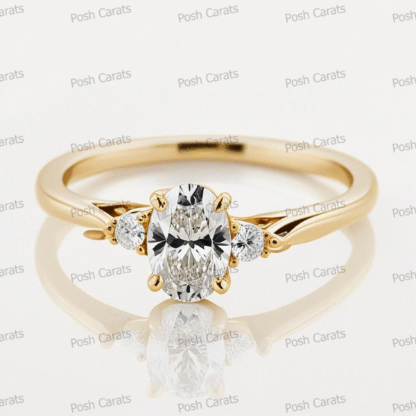 Moissanite Engagement Ring - Ethical Luxury Cut