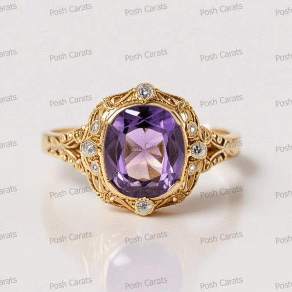 Amethyst Rings - Elegant February Birthstone Jewelry | Posh Carats
