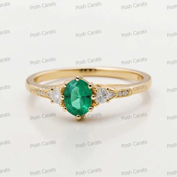 Emerald Ring - Elegant May Gemstone Jewelry by Posh Carats