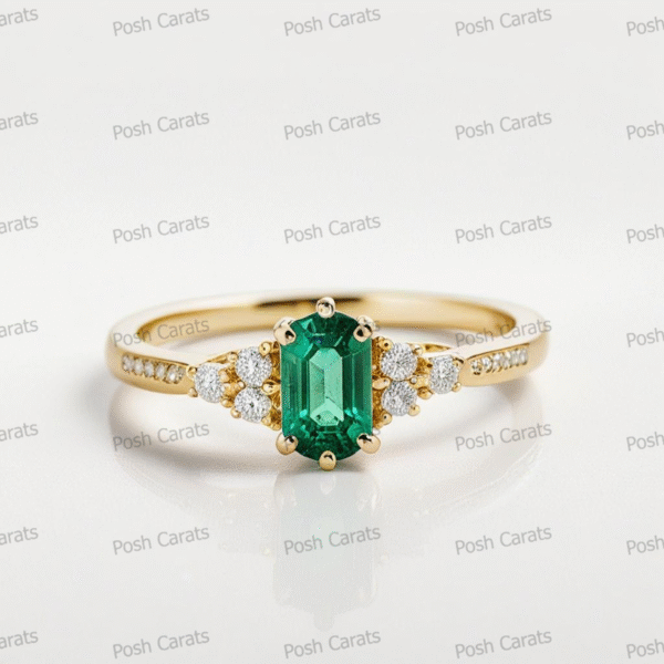 Emerald Ring - Elegant May Gemstone Jewelry by Posh Carats
