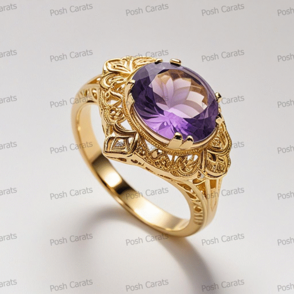 Amethyst Rings - Elegant February Birthstone Jewelry | Posh Carats