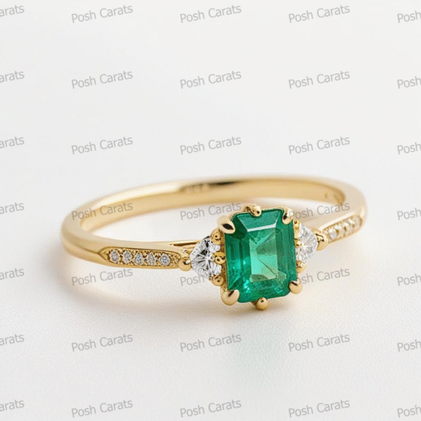 Emerald Ring - Elegant May Gemstone Jewelry by Posh Carats