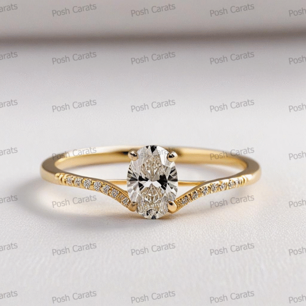 Moissanite Engagement Ring - Ethical Luxury Cut
