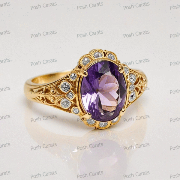 Amethyst Rings - Elegant February Birthstone Jewelry | Posh Carats