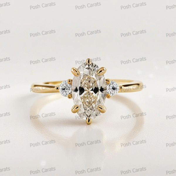 Moissanite Engagement Ring - Ethical Luxury Cut