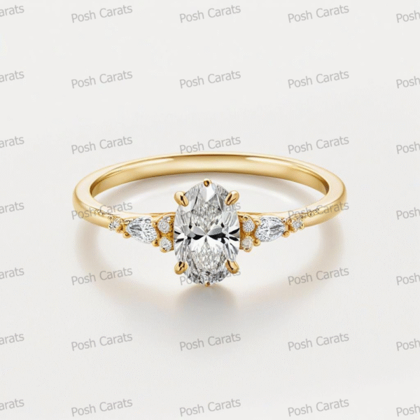 Moissanite Engagement Ring - Ethical Luxury Cut