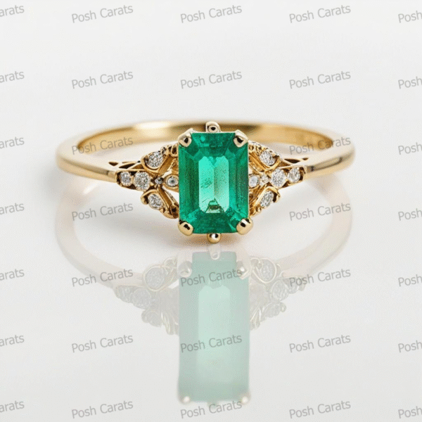 Emerald Ring - Elegant May Gemstone Jewelry by Posh Carats