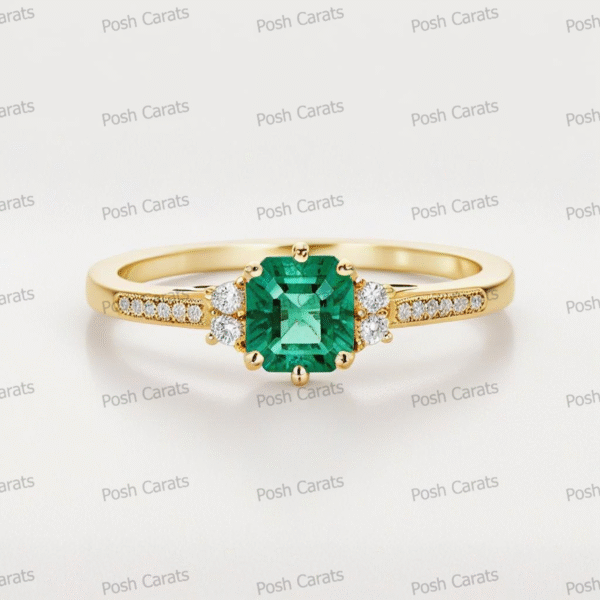 Emerald Ring - Elegant May Gemstone Jewelry by Posh Carats