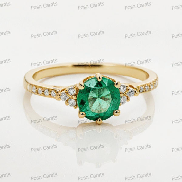 Emerald Ring - Elegant May Gemstone Jewelry by Posh Carats