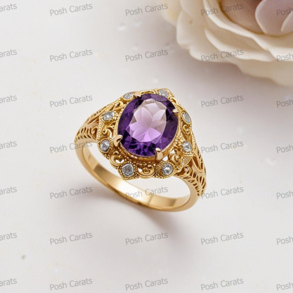 Amethyst Rings - Elegant February Birthstone Jewelry | Posh Carats