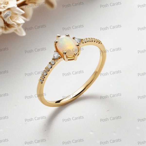 Ethiopian Opal Ring – Handmade Gemstone Jewelry by Posh Carats