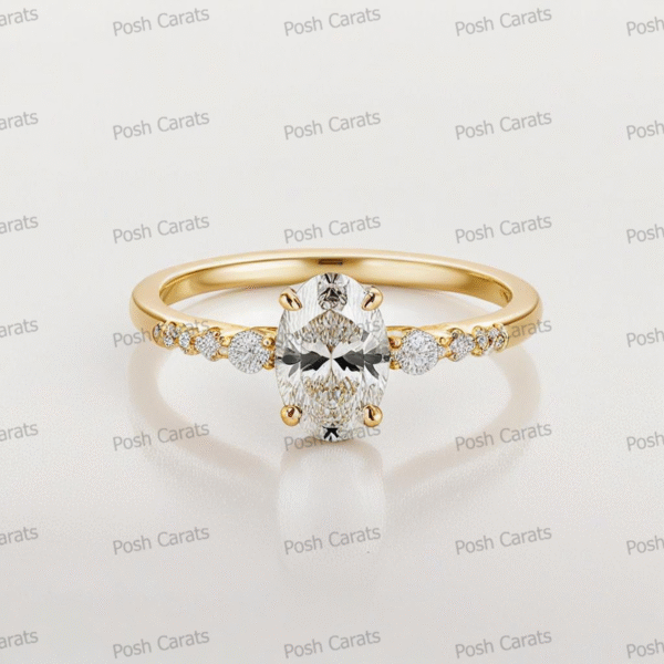 Moissanite Engagement Ring - Ethical Luxury Cut