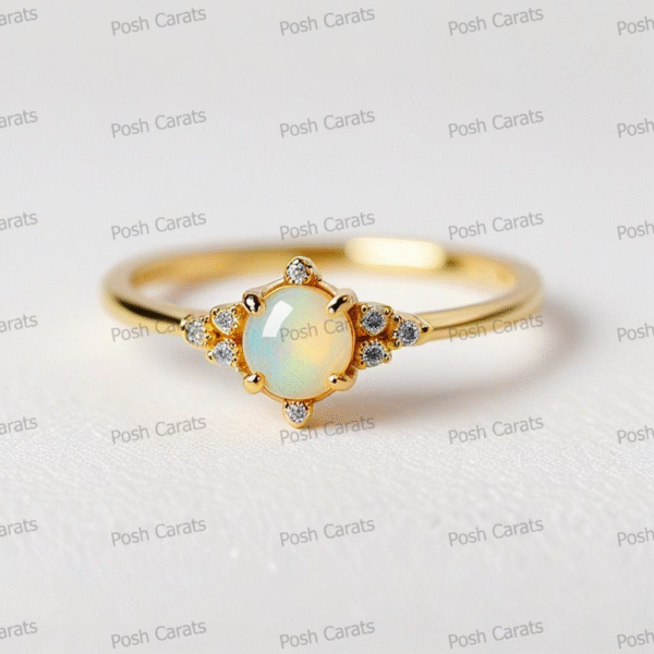 Ethiopian Opal Ring – Handmade Gemstone Jewelry by Posh Carats