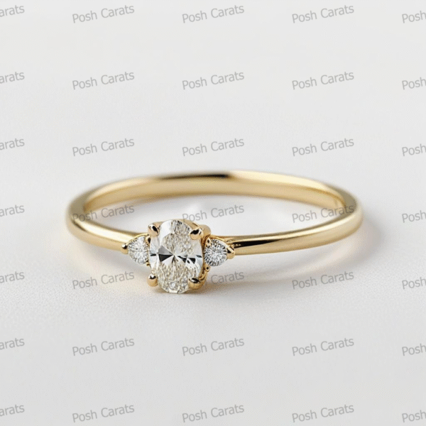 Moissanite Engagement Ring - Ethical Luxury Cut