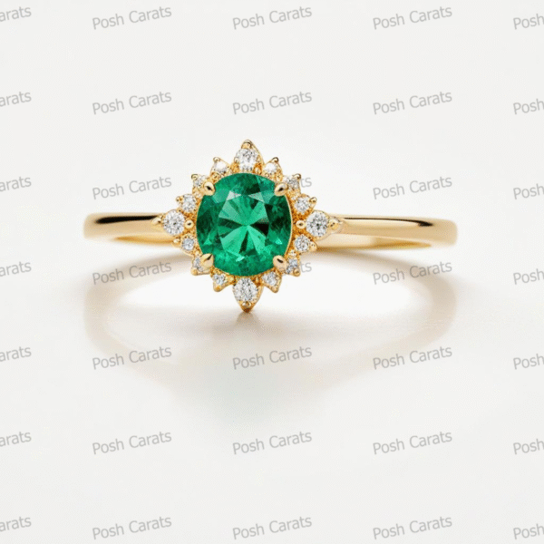Emerald Ring - Elegant May Gemstone Jewelry by Posh Carats