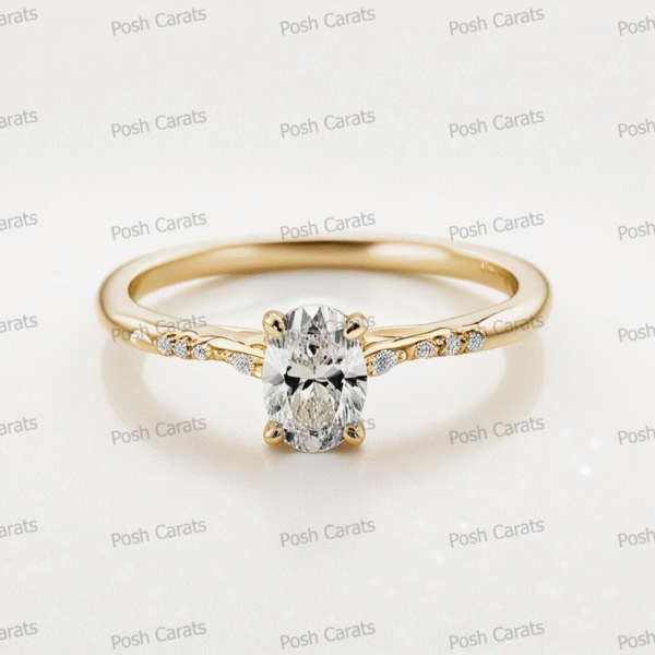 Moissanite Engagement Ring - Ethical Luxury Cut