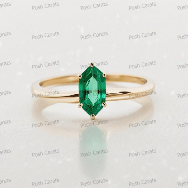 Emerald Ring - Elegant May Gemstone Jewelry by Posh Carats