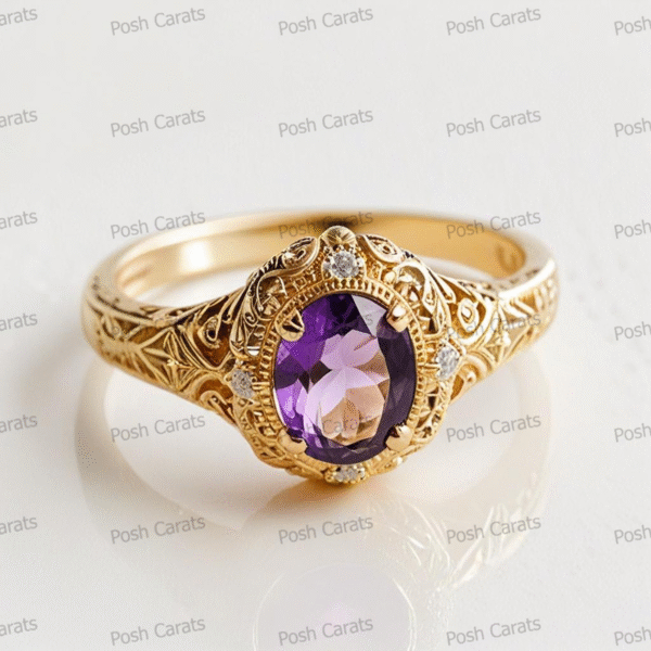 Amethyst Rings - Elegant February Birthstone Jewelry | Posh Carats