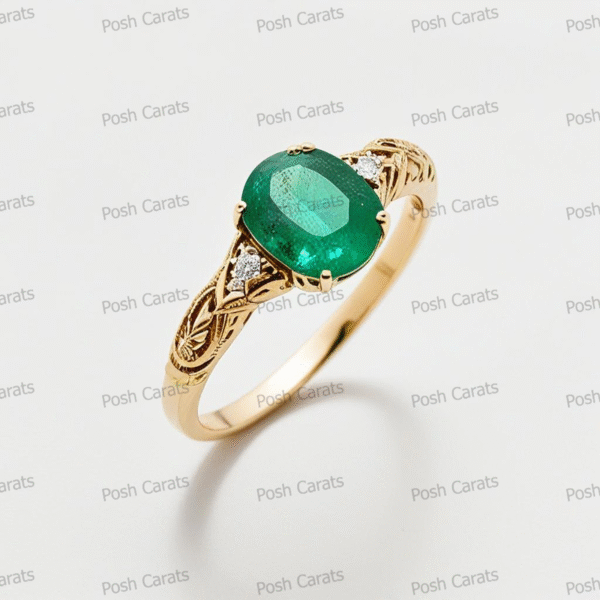 Emerald Ring - Elegant May Gemstone Jewelry by Posh Carats