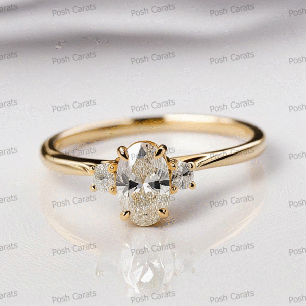 Moissanite Engagement Ring - Ethical Luxury Cut