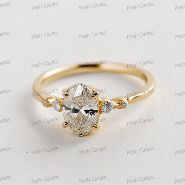 Moissanite Engagement Ring - Ethical Luxury Cut