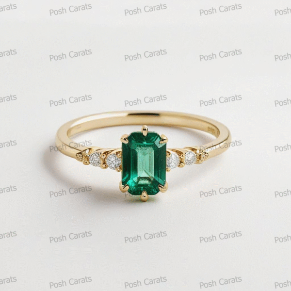 Emerald Ring - Elegant May Gemstone Jewelry by Posh Carats